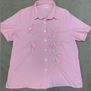 Medium *VINTAGE* Bonworth Pink Blouse